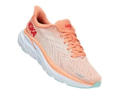 HOKA Women's Clifton 8 - Cantaloupe/Silver Peony (1119394-CSPY) -Run Style Shop 1119394 CSPY 1