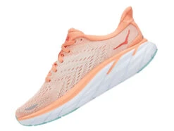 HOKA Women's Clifton 8 - Cantaloupe/Silver Peony (1119394-CSPY) -Run Style Shop 1119394 CSPY 4