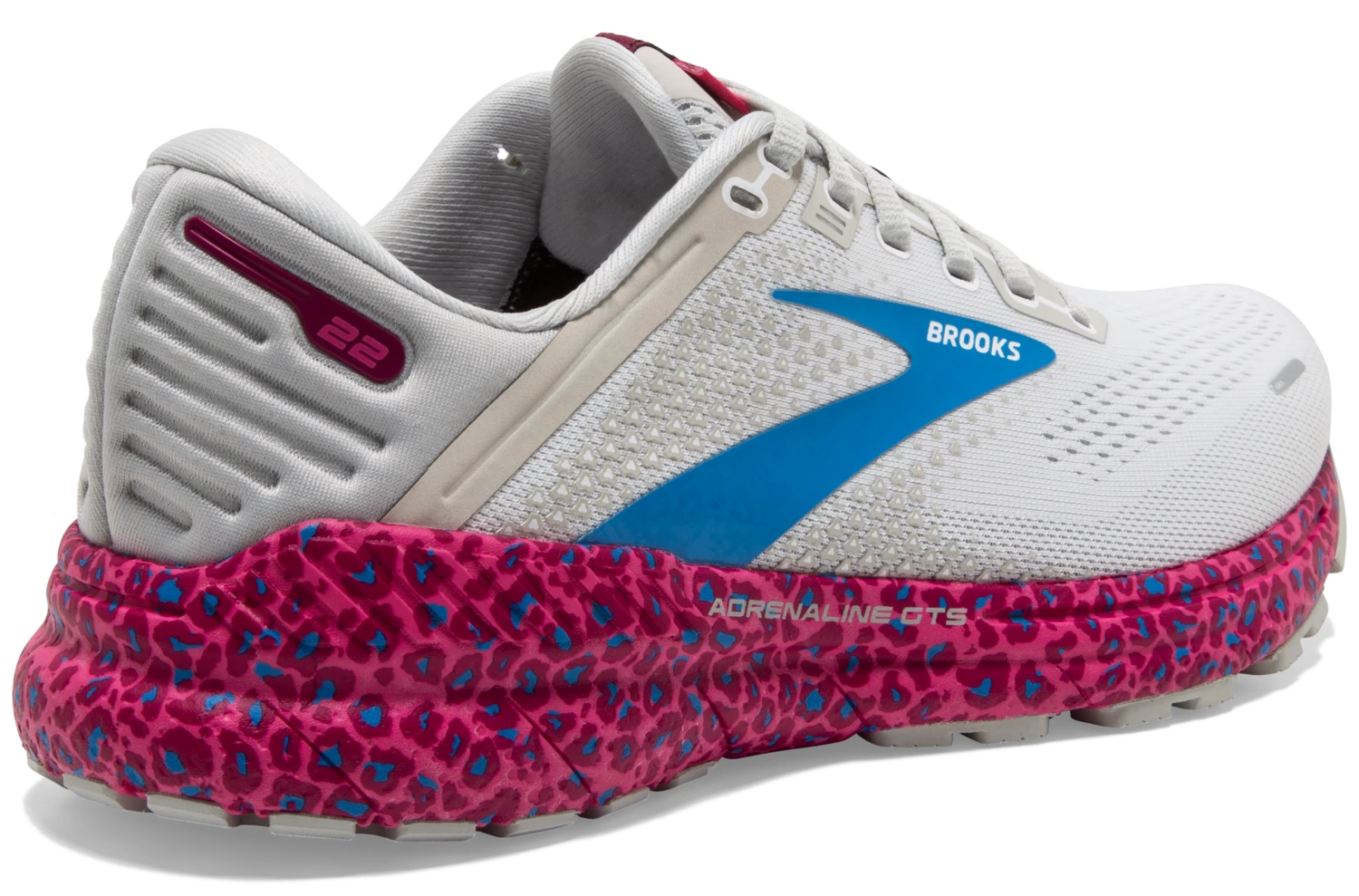 Brooks Women's Adrenaline GTS 22 - White/Oyster/Brilliant (1203531B160) 3 Brooks Women's Adrenaline GTS 22 - White/Oyster/Brilliant (1203531B160) - Image 3