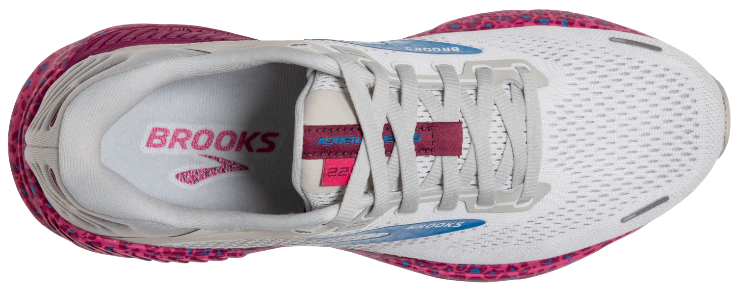 Brooks Women's Adrenaline GTS 22 - White/Oyster/Brilliant (1203531B160) 5 Brooks Women's Adrenaline GTS 22 - White/Oyster/Brilliant (1203531B160) - Image 5