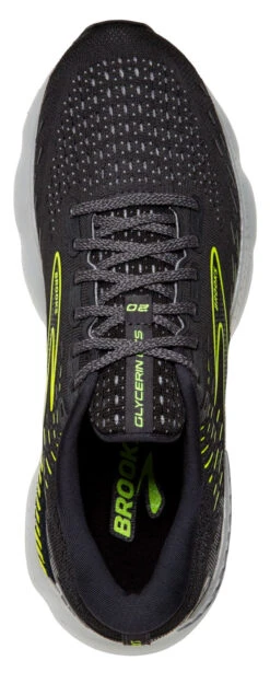 Brooks Women's Glycerin GTS 20 - Ebony/White/Nightlife (1203701B047) -Run Style Shop 120370 047 o glycerin gts 20 womens supportive cushion running shoe