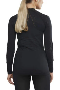 Craft Women's Active Intensity Crewneck Baselayer - Black/Asphalt (1907937-999995) -Run Style Shop 1907937 999995 Active Intensity CN LS C2 Preview