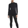 Craft Women's Active Intensity Crewneck Baselayer - Black/Asphalt (1907937-999995)