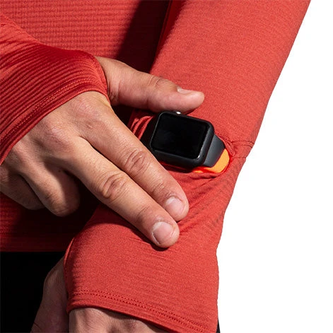 Brooks Men's Notch Thermal Hoodie - Copper/Heather Dark Copper (211402682) 4 Brooks Men's Notch Thermal Hoodie - Copper/Heather Dark Copper (211402682) - Image 4