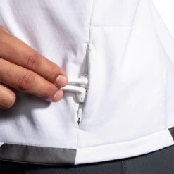 Brooks Men's Run Visible Thermal Hoodie - White/Asphalt/Nightlife (211411134) -Run Style Shop 211411 134 D2 Run Visible Thermal Hoodie