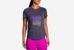 Brooks Women's Distance Graphic Short Sleeve (221469) -Run Style Shop 221469 459 MF Distance Graphic Short Sleeve
