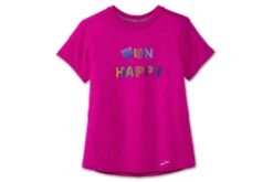 Brooks Women's Distance Graphic Short Sleeve (221469) -Run Style Shop 221469 611 LF Distance Graphic Short Sleeve