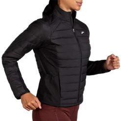 Brooks Women's Shield Hybrid Jacket - Black (221557001) -Run Style Shop 221557 001 MV Shield Hybrid Jacket 2