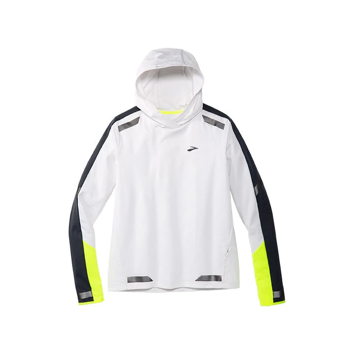 Brooks Women's Run Visible Thermal Hoodie - White/Asphalt/Nightlife (221559134) 7 Brooks Women's Run Visible Thermal Hoodie - White/Asphalt/Nightlife (221559134) - Image 7