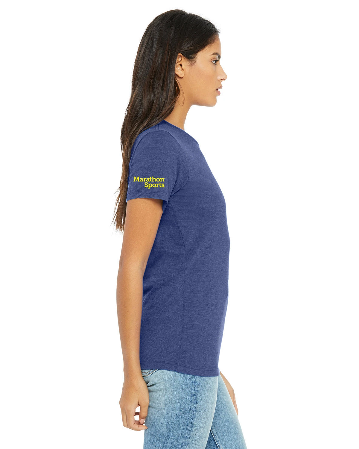 Women's RUN BOS Relaxed Triblend Short Sleeve Tee (TS-RUNBOS-6413) 4 Women's RUN BOS Relaxed Triblend Short Sleeve Tee (TS-RUNBOS-6413) - Image 4