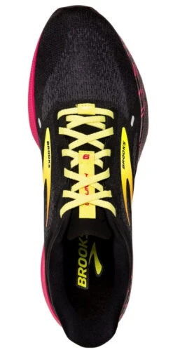 Brooks Men's Launch 9 8 Brooks Men's Launch 9 -Run Style Shop BrooksMensLaunch9 Black Pink Yellow 4