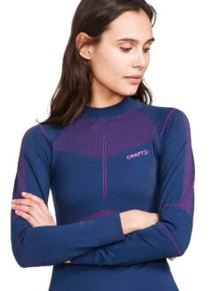 Craft Women's Active Intensity Crewneck Baselayer - Tide/Roxo (1907937-698486) -Run Style Shop CraftWomensCrewneckBaselayerTide Roxo2 min