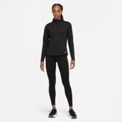 Nike Women's Therma-Fit One Long-Sleeve 1/2 Zip Top (Plus Sizes) - Black (DN2239-010) -Run Style Shop DN2239 010 PHSYM003 JPG HEI 875 WID 875