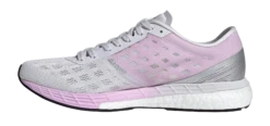 Adidas Women's Adizero Boston 9 - Dash Grey/Footwear White/Clear Lilac (FW2213) -Run Style Shop FW2213 FTW photo side medial center transparent