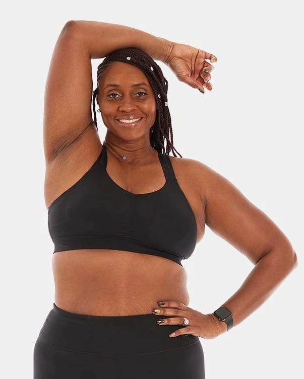 Women's Handful Y-Back Bra - Black (155-001) 2 Women's Handful Y-Back Bra - Black (155-001) - Image 2