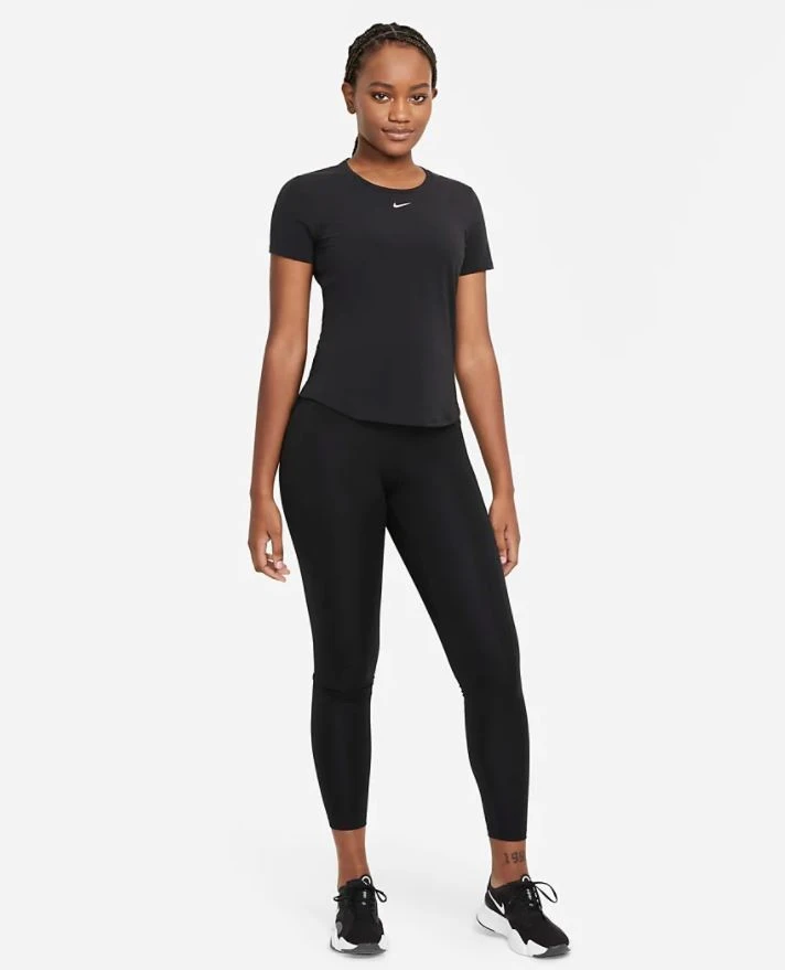 Women's Nike Dri Fit One Luxe Short Sleeve - Black (DD0618-010) 2 Women's Nike Dri Fit One Luxe Short Sleeve - Black (DD0618-010) - Image 2