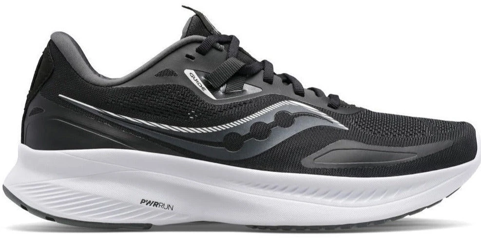 Saucony Women's Guide 15 Wide (D) - Black/White (S10685-05) 1 Saucony Women's Guide 15 Wide (D) - Black/White (S10685-05)