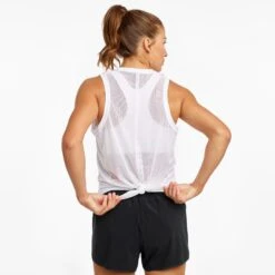 Saucony Women's Rerun Tank -Run Style Shop SAW800335 WH 3 1