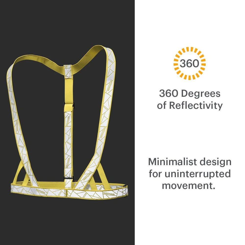 Nathan Vibe Reflective Vest - Vibrant Yellow (NS2066-0467) 2 Nathan Vibe Reflective Vest - Vibrant Yellow (NS2066-0467) - Image 2