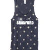 Women's Branford Racerback Stars And Stripes Tank - Navy Blue (RUNBRANFORD-AA1927P-S)