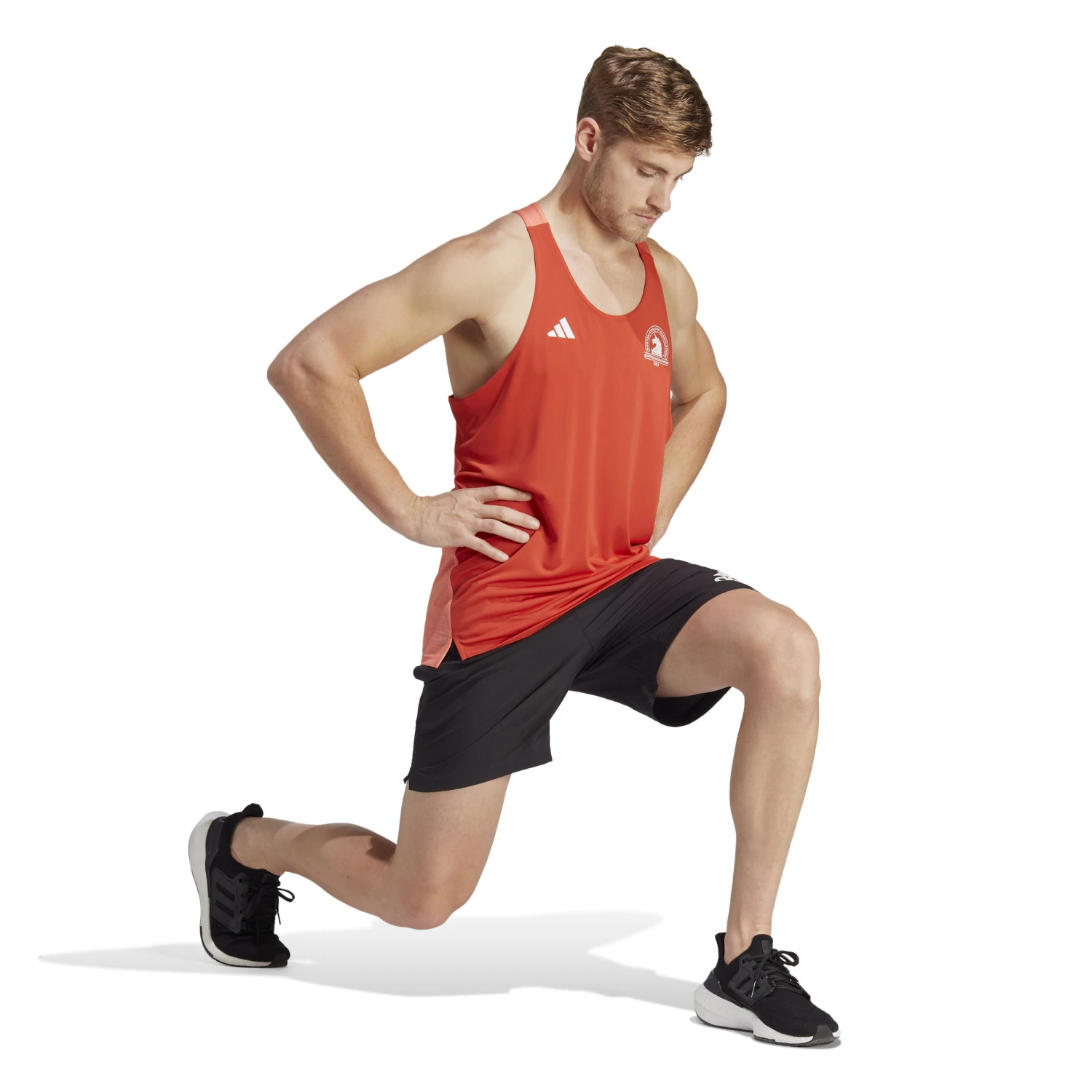 Run Style Shop -Run Style Shop adidas mens boston marathon 2023 tank top red 3