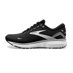 Brooks Mens Ghost 15 -Run Style Shop brooks running shoes ghost 15 black blackened pearl white cushioned neutral 3
