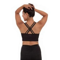 Handful Women's Double Down Sports Bra (135) -Run Style Shop cdn shopify com Handful 2019 F19 Women Studio Bra DoubleDown BooyaBlack Back 2936 2