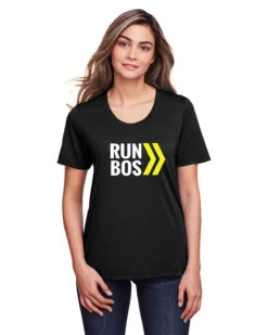 Women's RUN BOS Performance Short Sleeve Tee (TS-RUNBOS-CE111W) -Run Style Shop ce111w 9k z