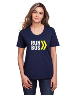 Women's RUN BOS Performance Short Sleeve Tee (TS-RUNBOS-CE111W) -Run Style Shop ce111w mr z 81c48320 3735 4377 b569 232c27d83f2b