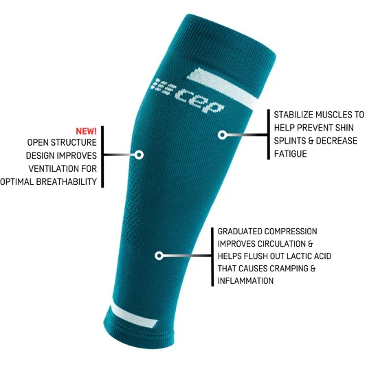 CEP Men's 4.0 Compression Calf Sleeve - Petrol (WS309R) 3 CEP Men's 4.0 Compression Calf Sleeve - Petrol (WS309R) - Image 3