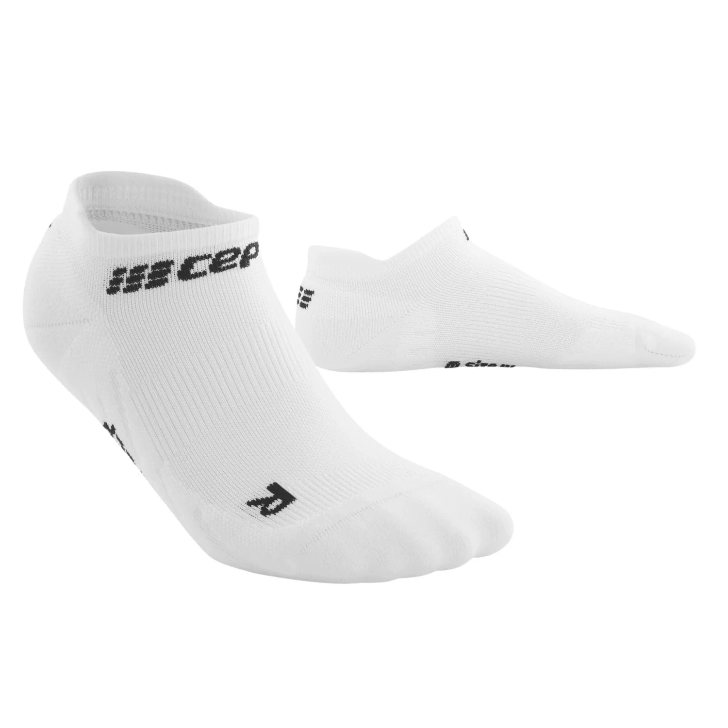 CEP Men's Compression No Show Socks 4.0 - White (WP36R) 1 CEP Men's Compression No Show Socks 4.0 - White (WP36R)