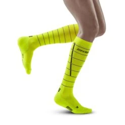 CEP Women's Reflective Tall Socks - Neon Yellow (WP40FZ)