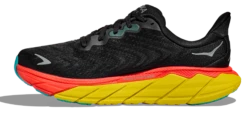 HOKA Men's Arahi 6 -Run Style Shop hoka mens arahi 6 running shoe black red yellow