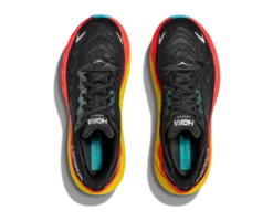 HOKA Men's Arahi 6 -Run Style Shop hoka mens arahi 6 running shoe black red yellow 3