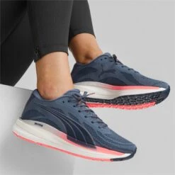 PUMA Women's Magnify Nitro Knit 17 PUMA Women's Magnify Nitro Knit -Run Style Shop puma womens magnify nitro knit running shoe blue gray 4