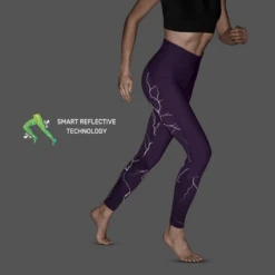 CEP Women's Reflective Tights - Purple (W2A96N) -Run Style Shop reflective tights purple women 2