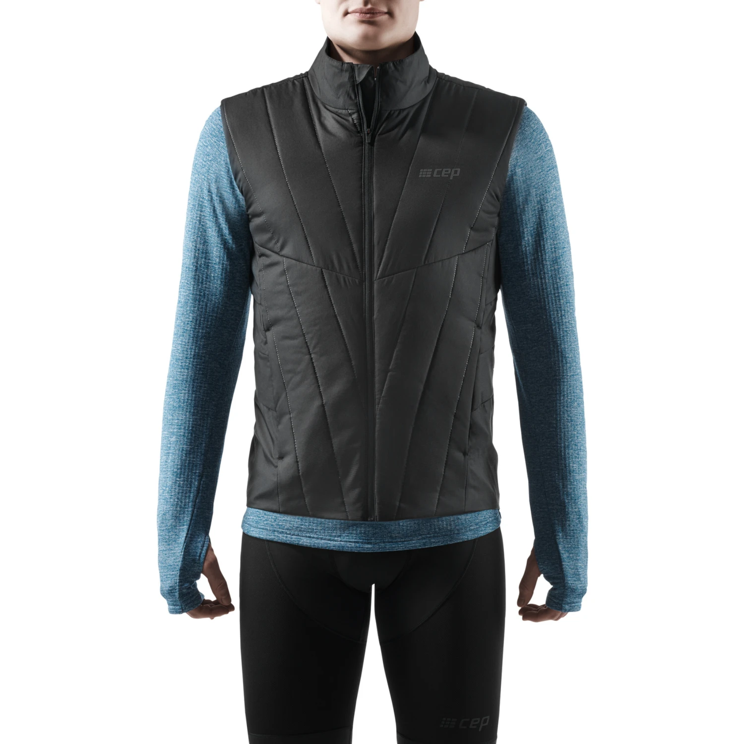 CEP Men's Winter Run Vest - Black (W0165R) 1 CEP Men's Winter Run Vest - Black (W0165R)