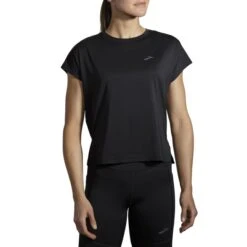 Brooks Women's Sprint Free Short Sleeve (221534) -Run Style Shop www brooksrunning com 221534 001 mb sprint free womens short sleeve running shirt 1